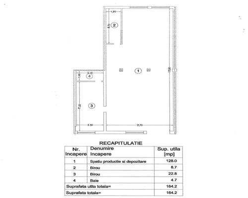Hala de inchiriat Tomesti Prdoductie / Depozitare