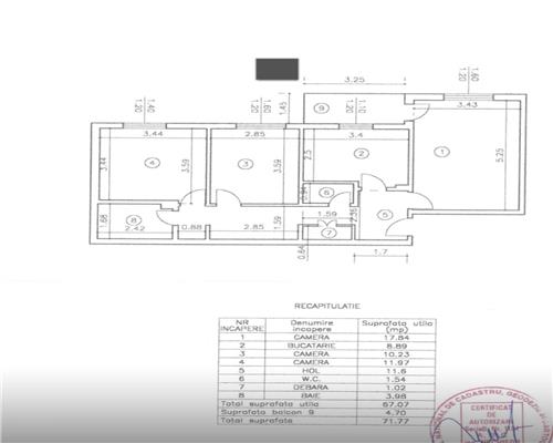 Apartament 3 camere Canta - Pacurari